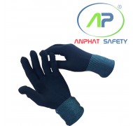 NAVI-Găng tay thun  không phủ PU (Màu đen)  Size M (Không viền)